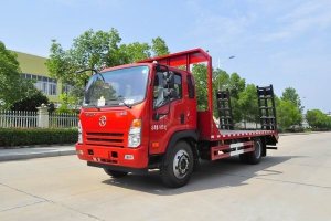 這款國六挖機(jī)平板運輸車很火，關(guān)注沒？